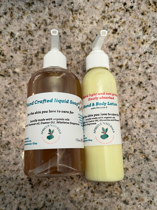 Lotion & Soap Holiday Gift | Dragon’s Blood or Mistletoe | 8oz Set