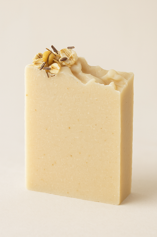 Almond Milk & Oats Soap – Nourishing Bar for Dry + Sensitive Skin