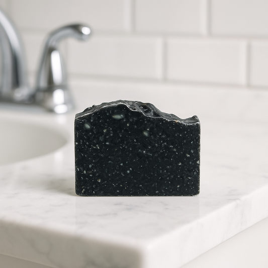 Activated Charcoal Soap – Purifying Face Bar with Tea Tree & Sea Clay