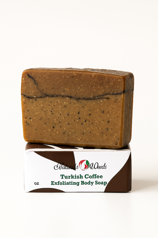 Coffee Scrub Soap – Half & Half Exfoliating Bar with Coffee Grounds