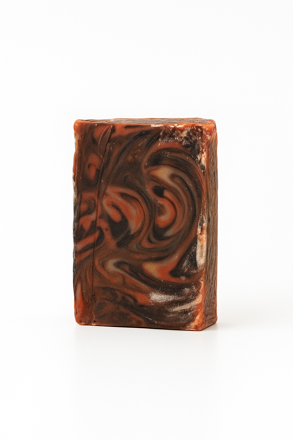 Clear skin charcoal soap bar with clay, sage, and patchouli for acne-prone skin