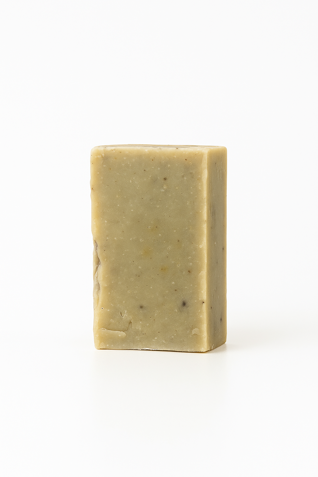 Handmade olive oil soap bar with pine sap and sea clay for eczema and dry skin