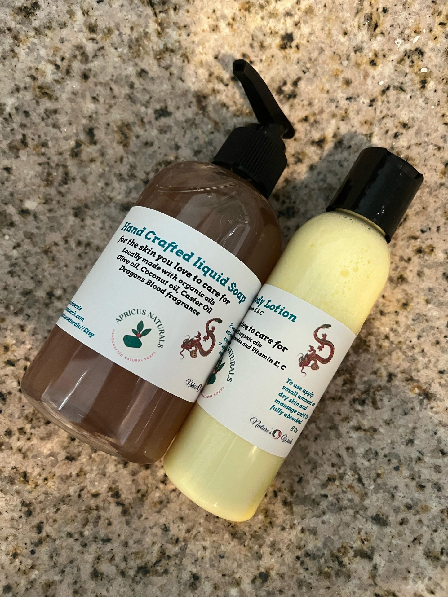 Lotion & Soap Holiday Gift | Dragon’s Blood or Mistletoe | 8oz Set