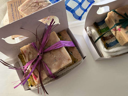 Handmade Murano Glass Soap Dish Gift Set