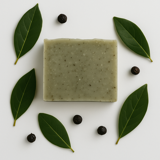 Almost Aleppo soap bar made with olive oil and laurel leaf oil for sensitive skin