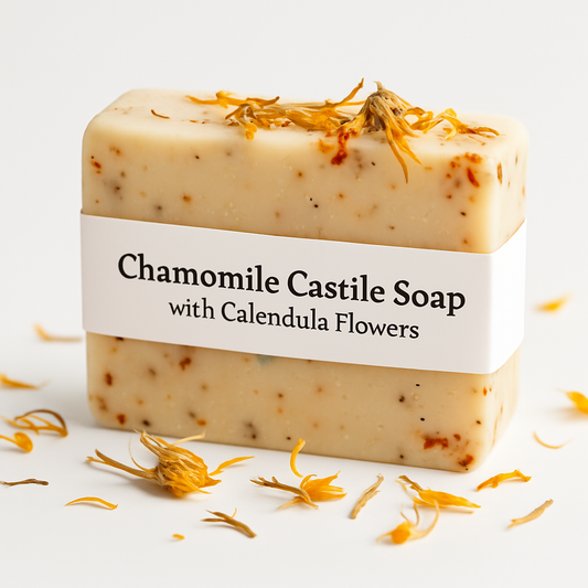 Chamomile Castile Soap – Unscented Olive Oil Soap for Sensitive Skin