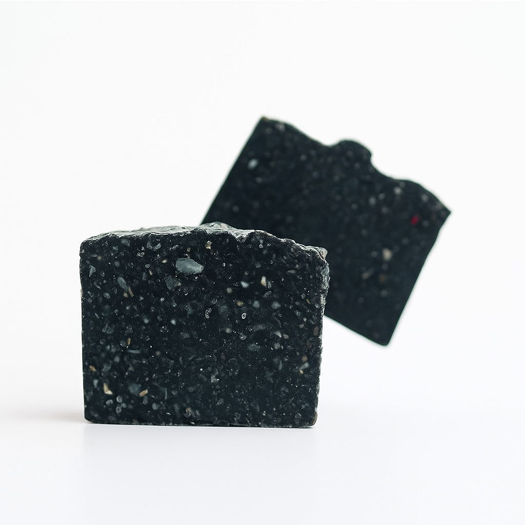 Activated Charcoal Soap – Purifying Face Bar with Tea Tree & Sea Clay