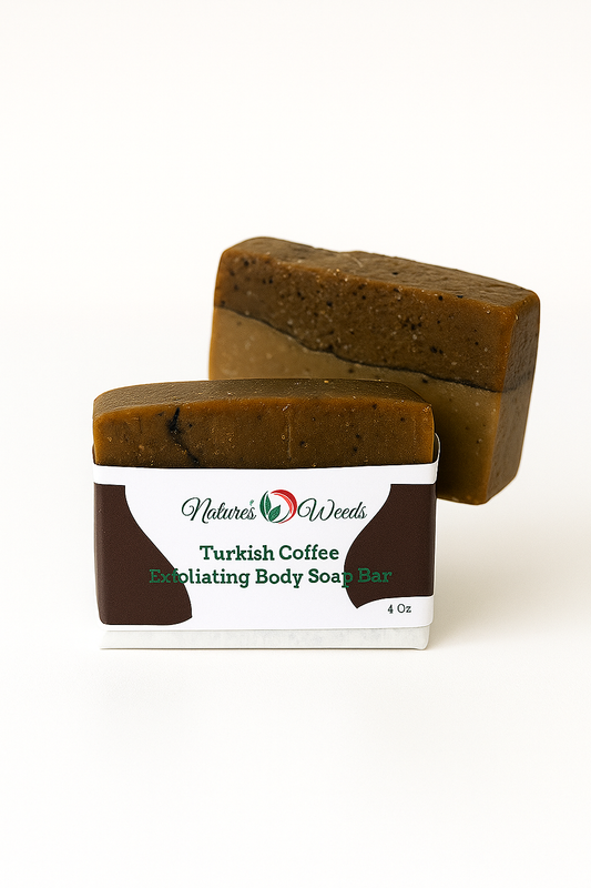 Coffee Scrub Soap – Half & Half Exfoliating Bar with Coffee Grounds