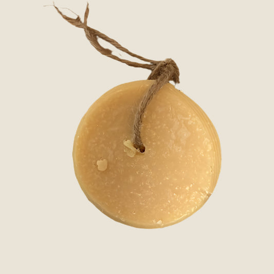 Thicken and Restore shampoo bar made with rice water and onion juice for hair growth and volume