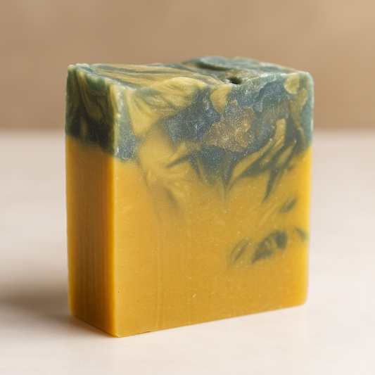Thieves antibacterial soap bar with clove, rosemary, and orange essential oils